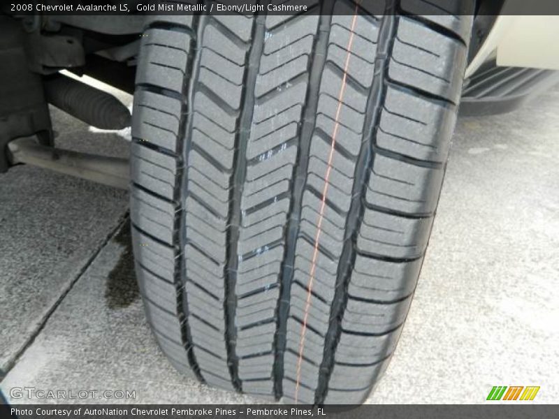 Gold Mist Metallic / Ebony/Light Cashmere 2008 Chevrolet Avalanche LS