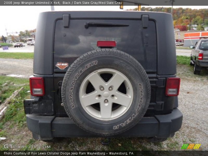 Black / Dark Slate Gray/Med Slate Gray 2008 Jeep Wrangler Unlimited X 4x4