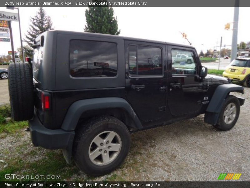 Black / Dark Slate Gray/Med Slate Gray 2008 Jeep Wrangler Unlimited X 4x4