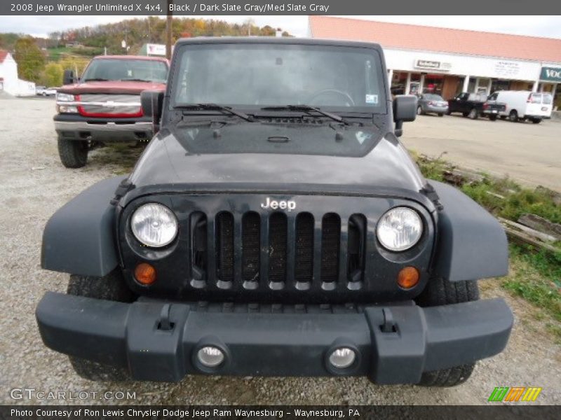 Black / Dark Slate Gray/Med Slate Gray 2008 Jeep Wrangler Unlimited X 4x4