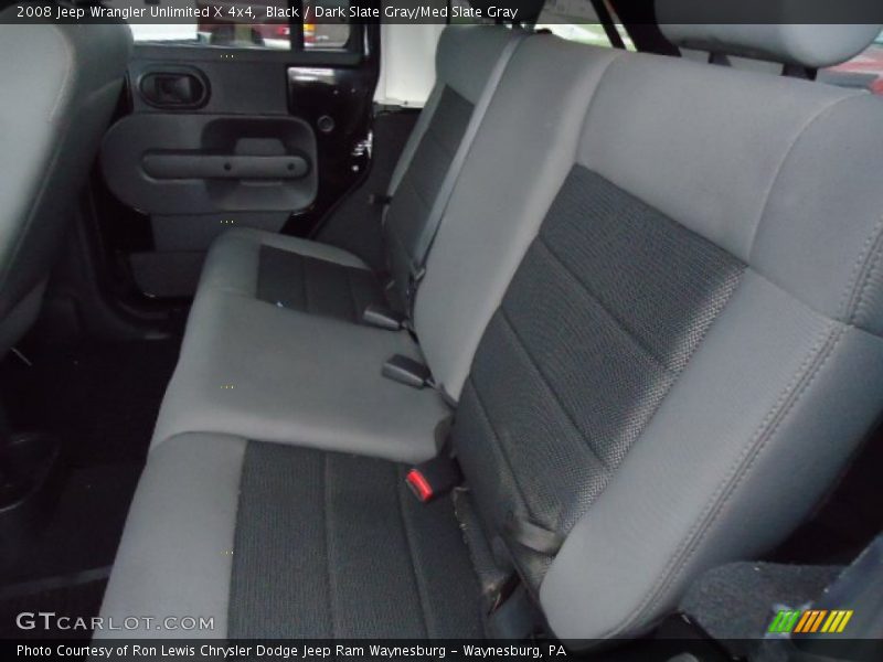 Black / Dark Slate Gray/Med Slate Gray 2008 Jeep Wrangler Unlimited X 4x4