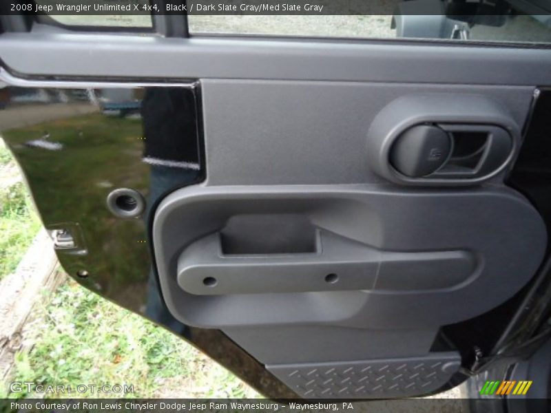 Black / Dark Slate Gray/Med Slate Gray 2008 Jeep Wrangler Unlimited X 4x4