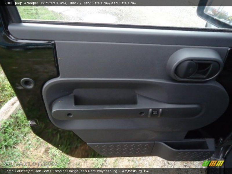 Black / Dark Slate Gray/Med Slate Gray 2008 Jeep Wrangler Unlimited X 4x4