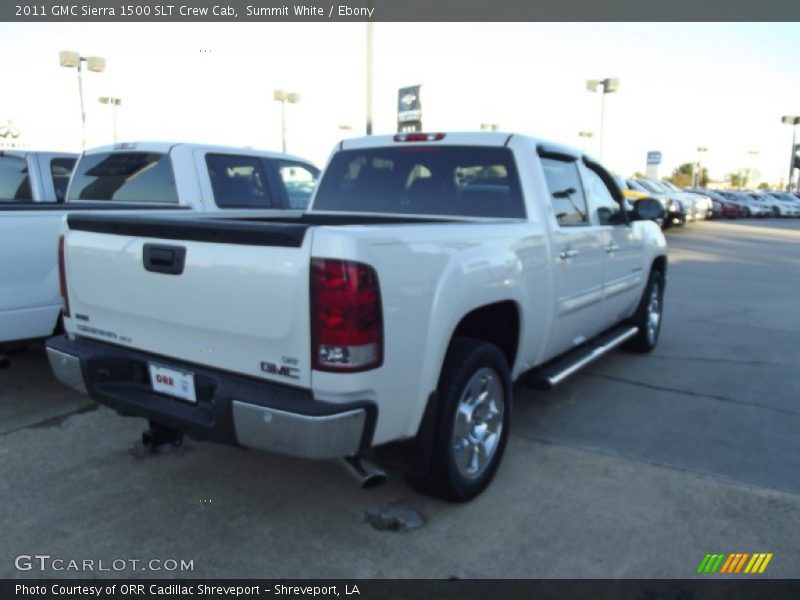 Summit White / Ebony 2011 GMC Sierra 1500 SLT Crew Cab