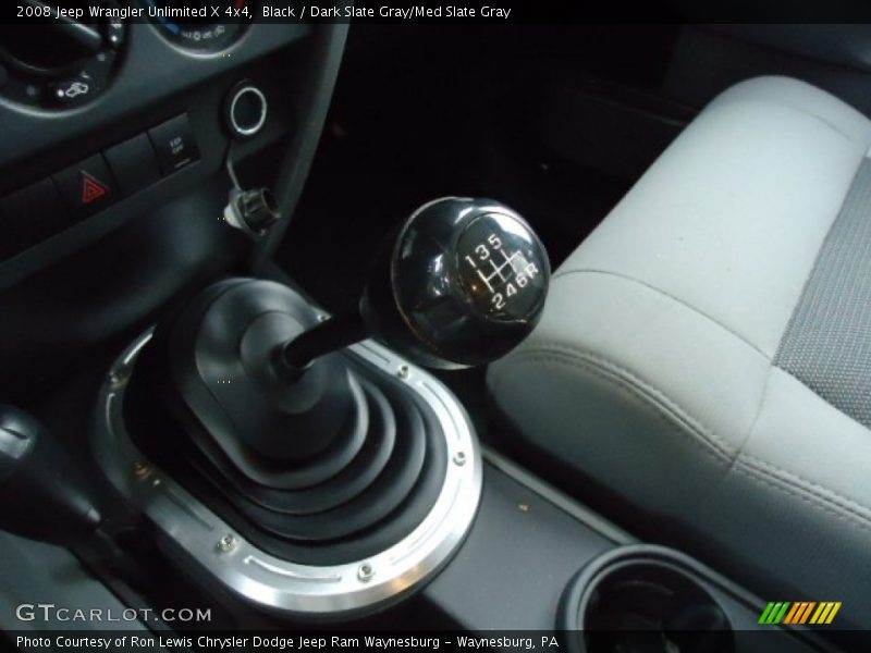 Black / Dark Slate Gray/Med Slate Gray 2008 Jeep Wrangler Unlimited X 4x4