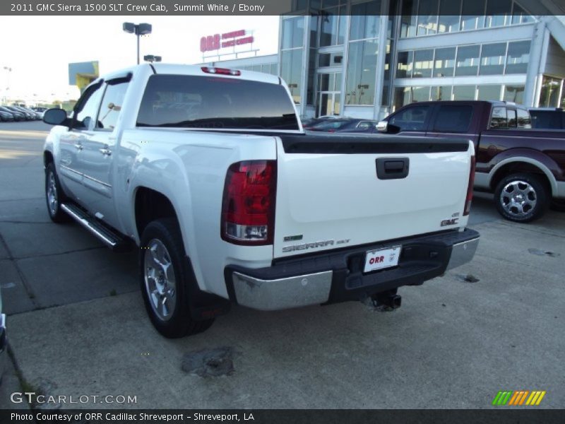 Summit White / Ebony 2011 GMC Sierra 1500 SLT Crew Cab