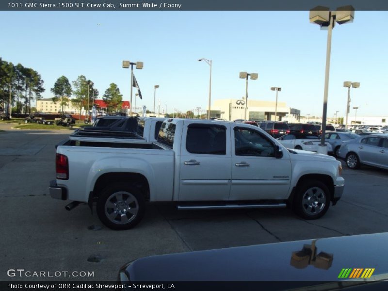 Summit White / Ebony 2011 GMC Sierra 1500 SLT Crew Cab