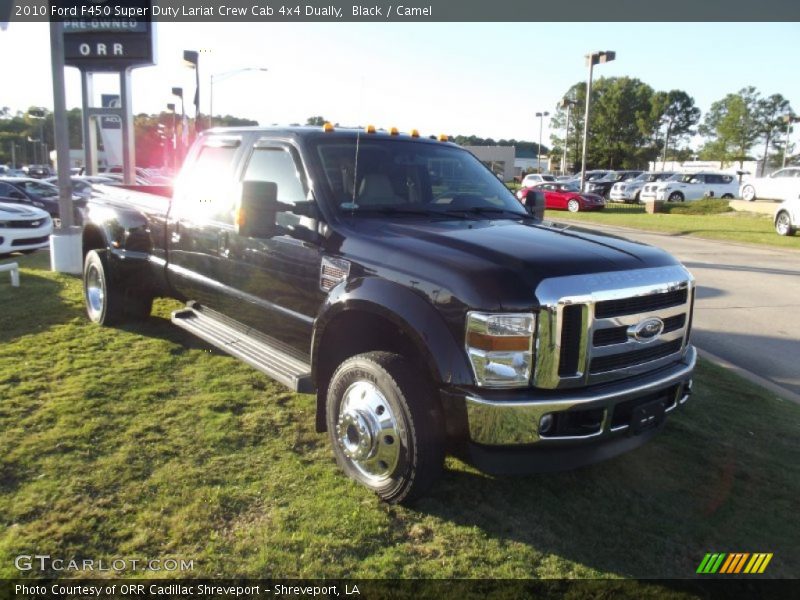 Black / Camel 2010 Ford F450 Super Duty Lariat Crew Cab 4x4 Dually