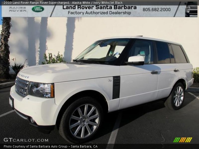 Alaska White / Ivory White/Jet Black 2010 Land Rover Range Rover Supercharged