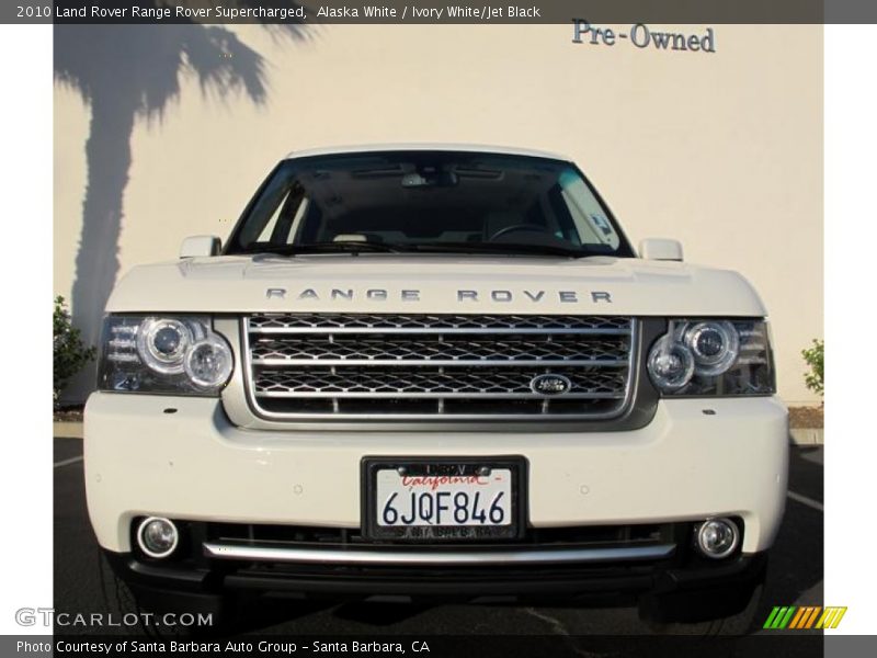 Alaska White / Ivory White/Jet Black 2010 Land Rover Range Rover Supercharged