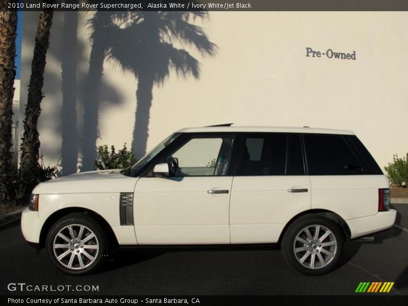 Alaska White / Ivory White/Jet Black 2010 Land Rover Range Rover Supercharged