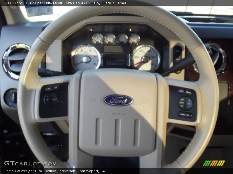 Black / Camel 2010 Ford F450 Super Duty Lariat Crew Cab 4x4 Dually
