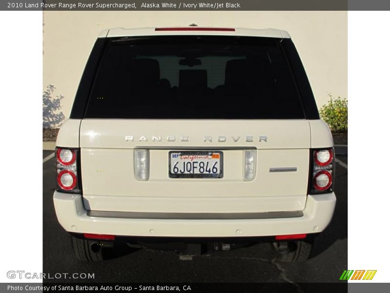 Alaska White / Ivory White/Jet Black 2010 Land Rover Range Rover Supercharged