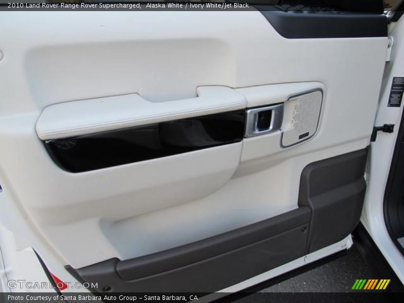 Alaska White / Ivory White/Jet Black 2010 Land Rover Range Rover Supercharged
