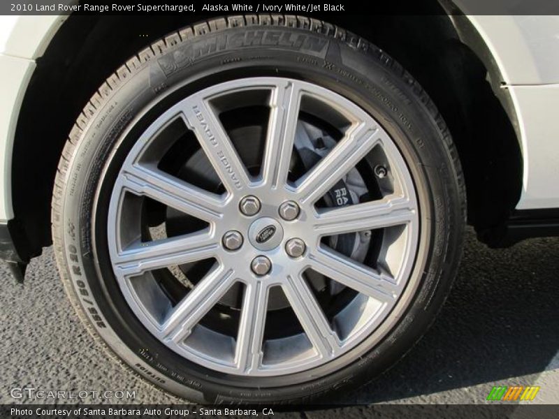 Alaska White / Ivory White/Jet Black 2010 Land Rover Range Rover Supercharged