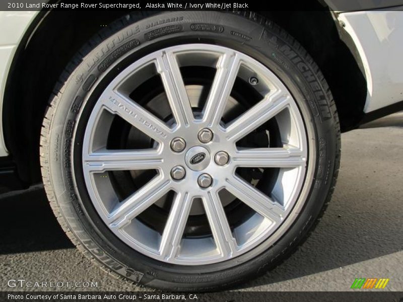 Alaska White / Ivory White/Jet Black 2010 Land Rover Range Rover Supercharged