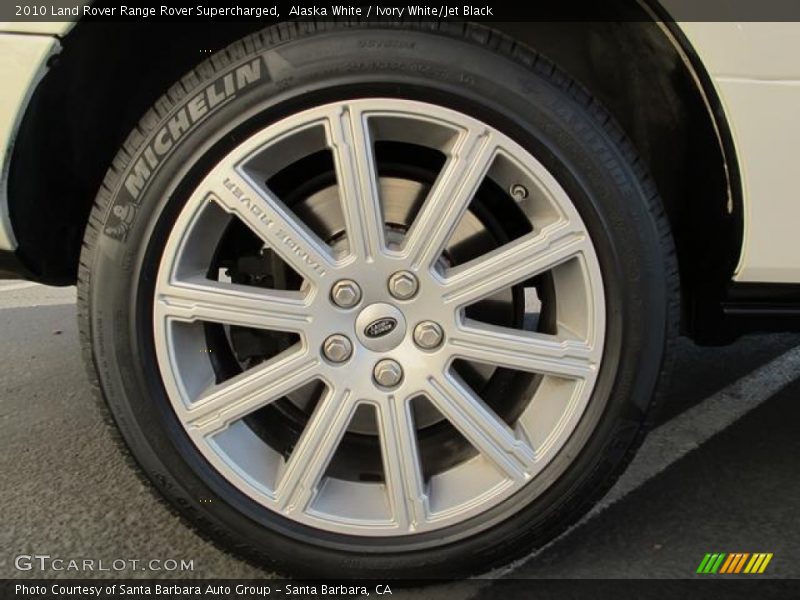 Alaska White / Ivory White/Jet Black 2010 Land Rover Range Rover Supercharged