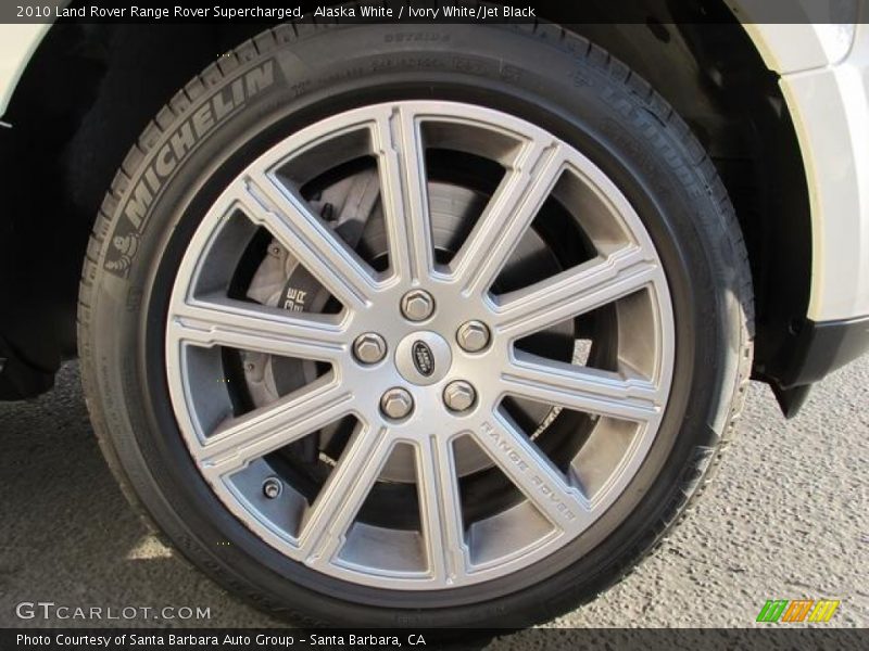 Alaska White / Ivory White/Jet Black 2010 Land Rover Range Rover Supercharged
