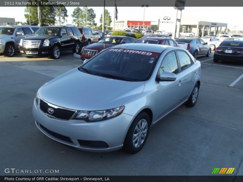 Titanium Silver / Stone 2011 Kia Forte EX