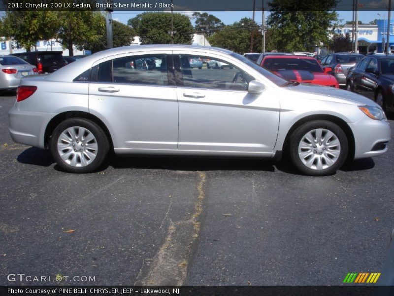 Bright Silver Metallic / Black 2012 Chrysler 200 LX Sedan