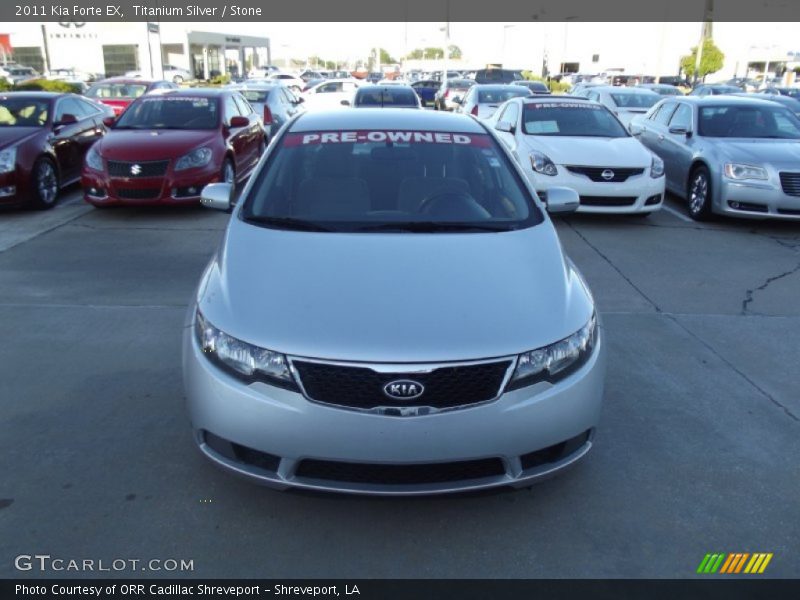 Titanium Silver / Stone 2011 Kia Forte EX