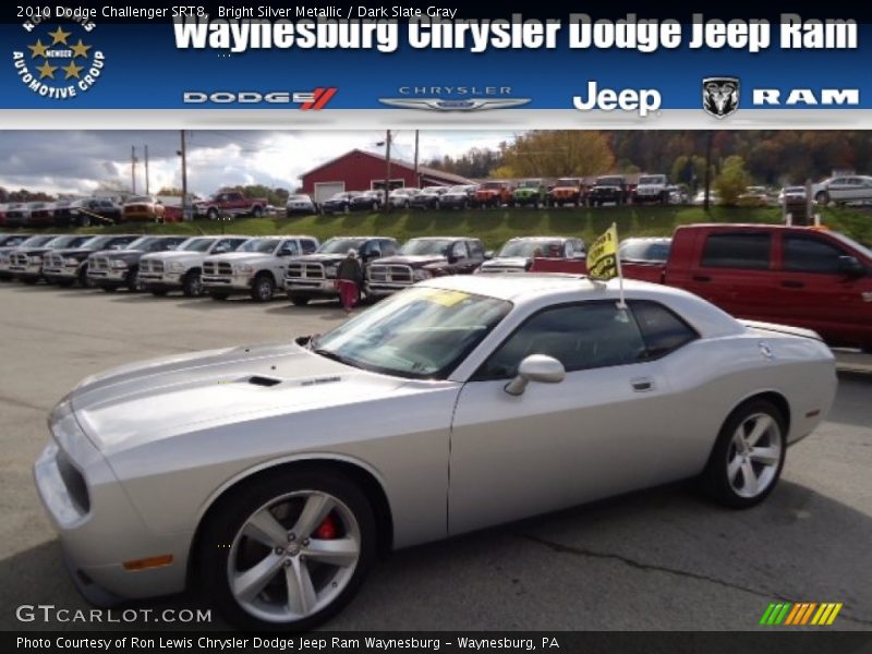 Bright Silver Metallic / Dark Slate Gray 2010 Dodge Challenger SRT8