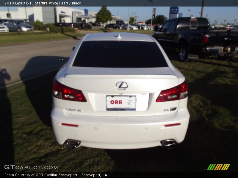 Starfire White Pearl / Black 2010 Lexus IS F