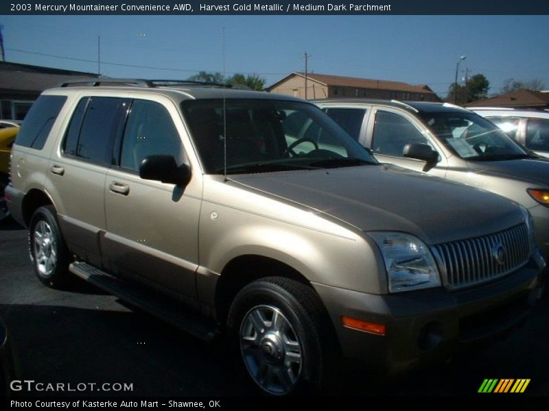 Harvest Gold Metallic / Medium Dark Parchment 2003 Mercury Mountaineer Convenience AWD