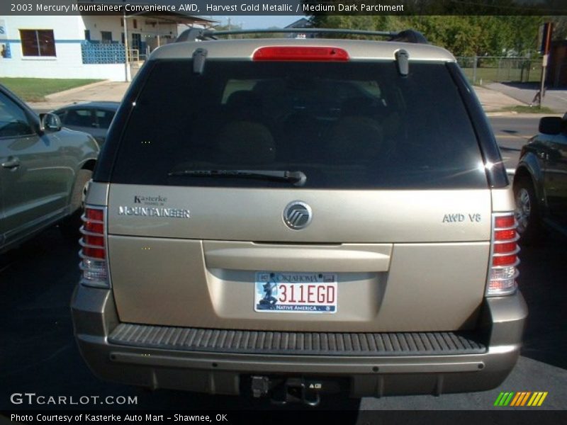 Harvest Gold Metallic / Medium Dark Parchment 2003 Mercury Mountaineer Convenience AWD