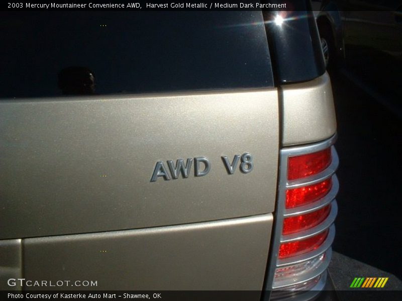 Harvest Gold Metallic / Medium Dark Parchment 2003 Mercury Mountaineer Convenience AWD