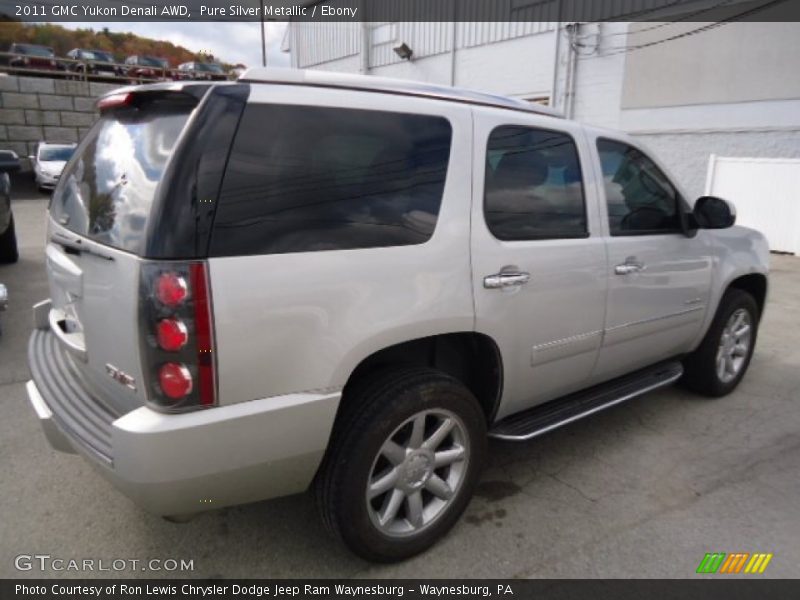 Pure Silver Metallic / Ebony 2011 GMC Yukon Denali AWD