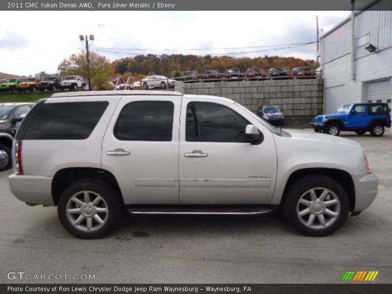 Pure Silver Metallic / Ebony 2011 GMC Yukon Denali AWD