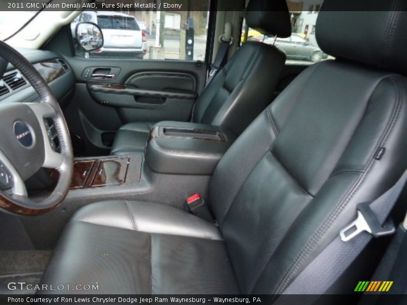 Pure Silver Metallic / Ebony 2011 GMC Yukon Denali AWD
