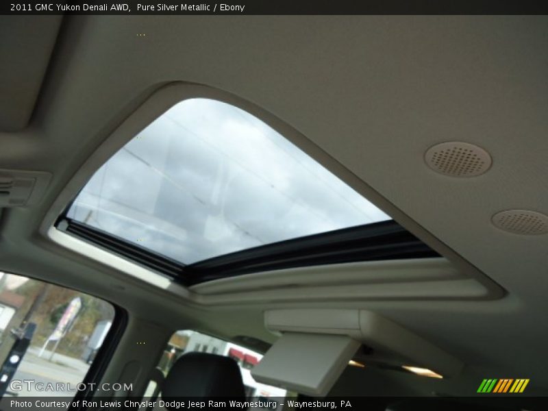 Pure Silver Metallic / Ebony 2011 GMC Yukon Denali AWD