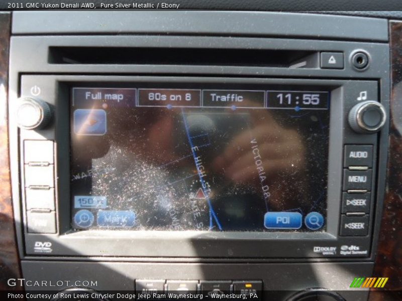 Pure Silver Metallic / Ebony 2011 GMC Yukon Denali AWD