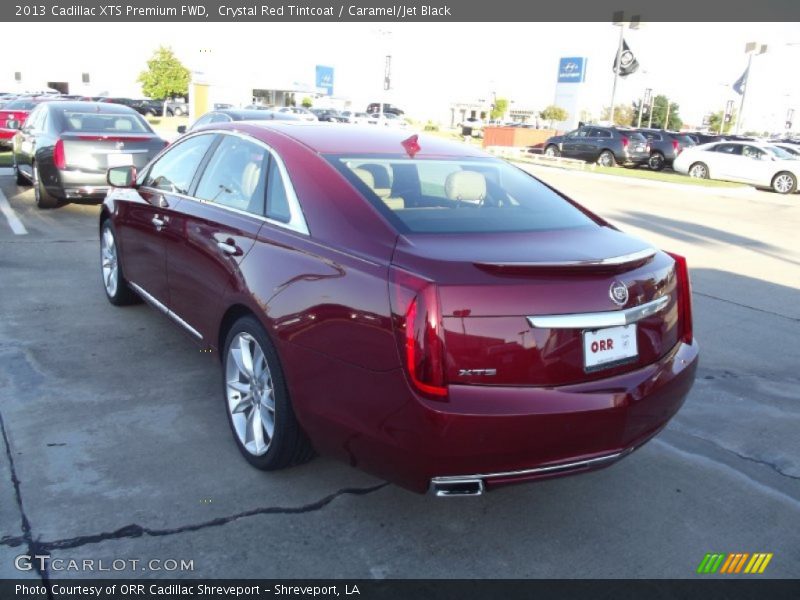 Crystal Red Tintcoat / Caramel/Jet Black 2013 Cadillac XTS Premium FWD