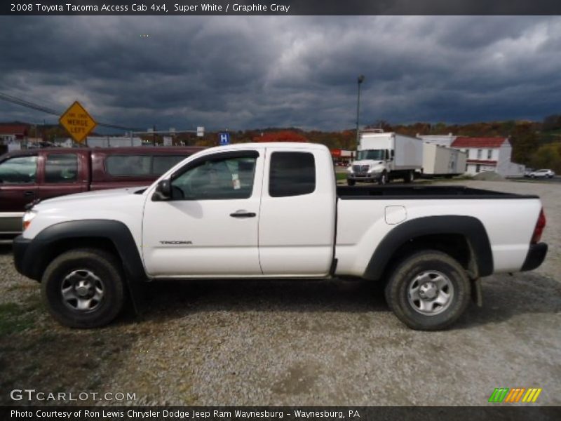 Super White / Graphite Gray 2008 Toyota Tacoma Access Cab 4x4
