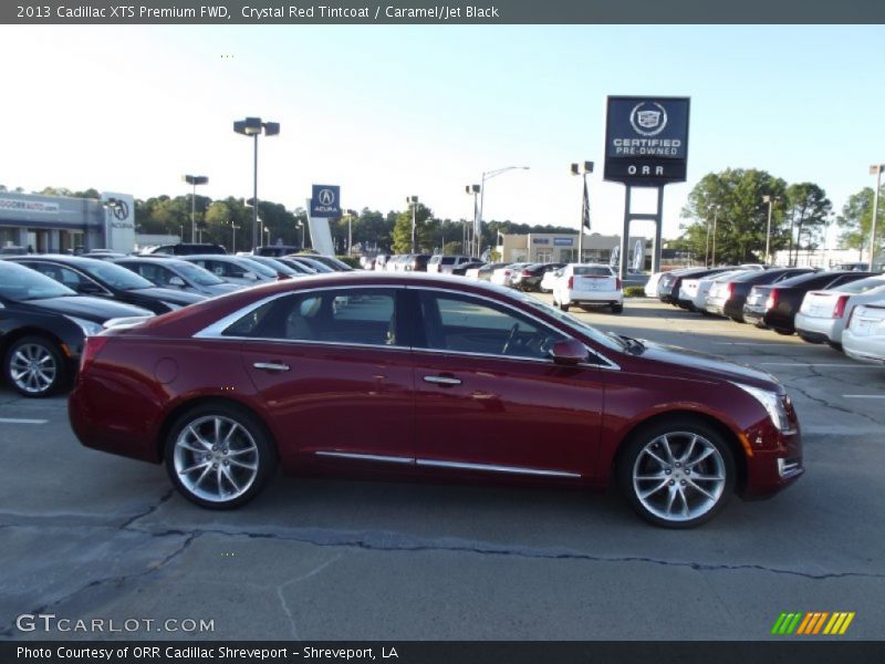 Crystal Red Tintcoat / Caramel/Jet Black 2013 Cadillac XTS Premium FWD