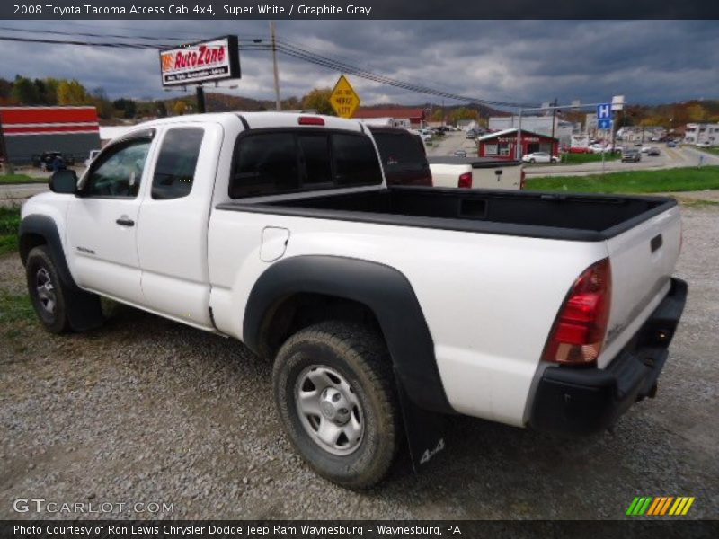 Super White / Graphite Gray 2008 Toyota Tacoma Access Cab 4x4