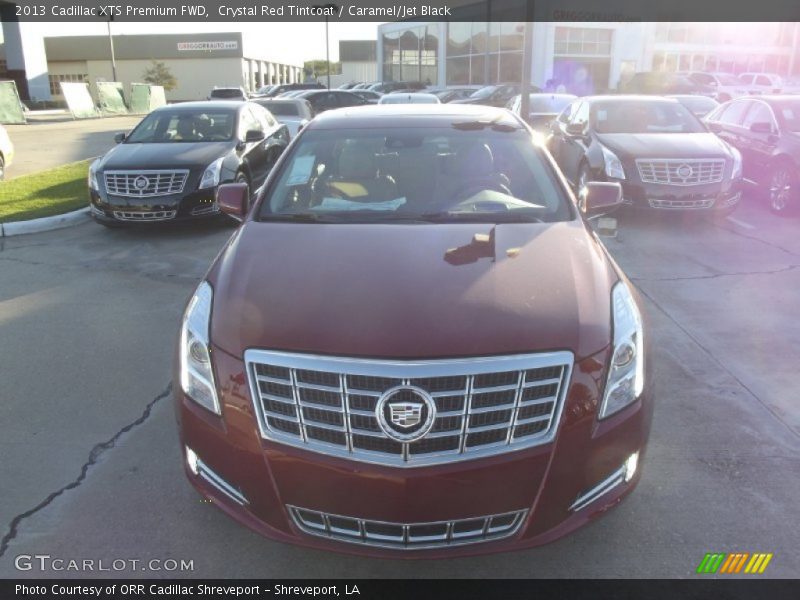 Crystal Red Tintcoat / Caramel/Jet Black 2013 Cadillac XTS Premium FWD