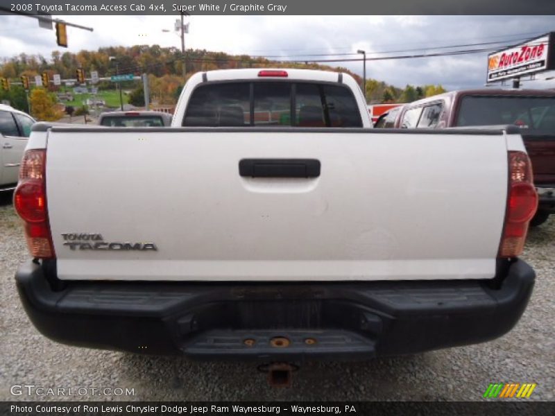 Super White / Graphite Gray 2008 Toyota Tacoma Access Cab 4x4