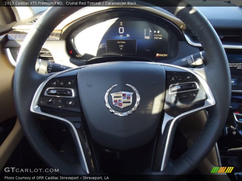 Crystal Red Tintcoat / Caramel/Jet Black 2013 Cadillac XTS Premium FWD