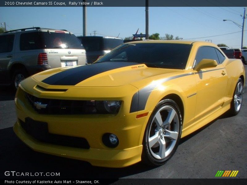 Rally Yellow / Black 2010 Chevrolet Camaro SS Coupe