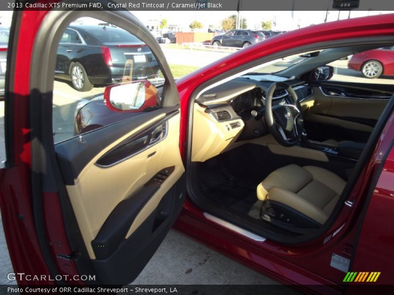 Crystal Red Tintcoat / Caramel/Jet Black 2013 Cadillac XTS Premium FWD