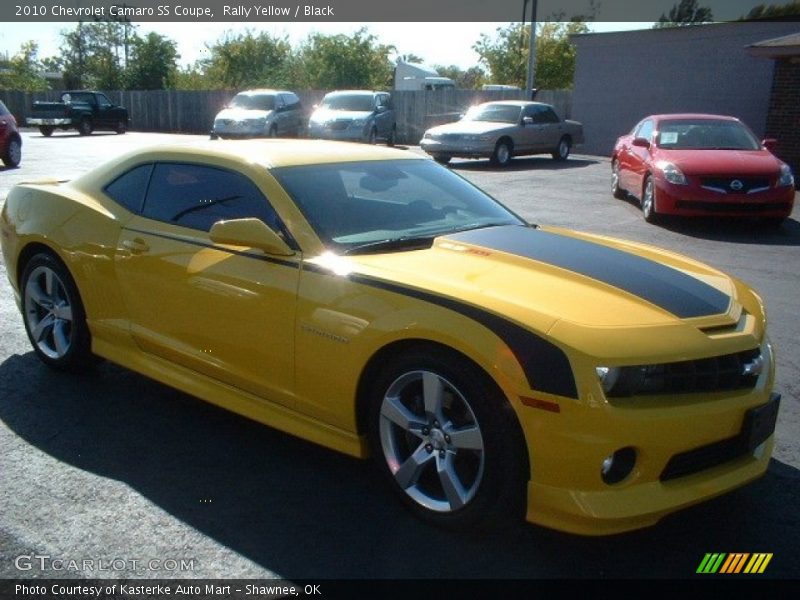 Rally Yellow / Black 2010 Chevrolet Camaro SS Coupe
