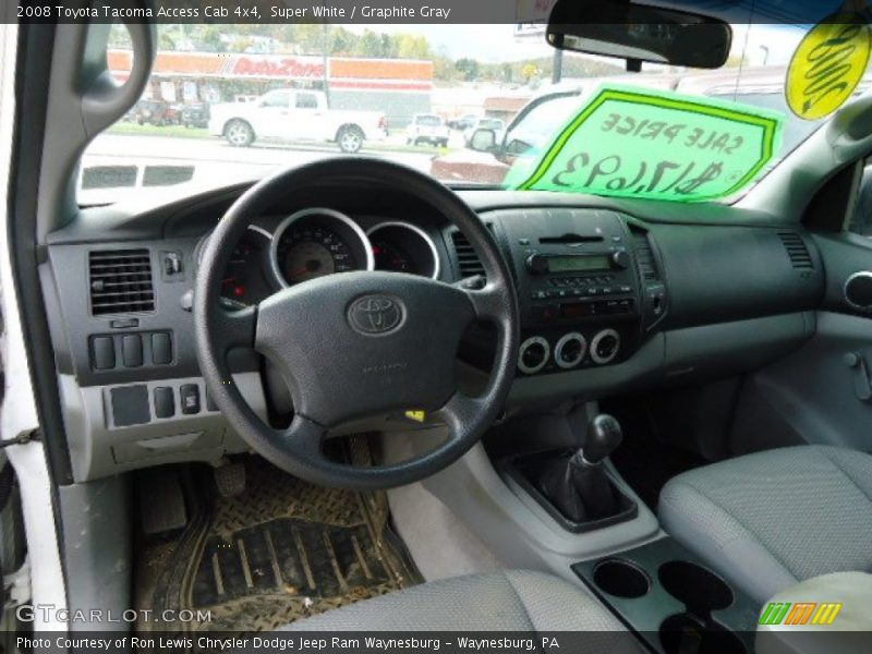 Super White / Graphite Gray 2008 Toyota Tacoma Access Cab 4x4