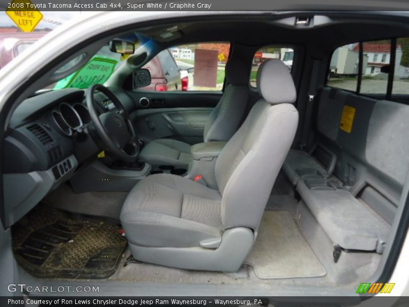 Super White / Graphite Gray 2008 Toyota Tacoma Access Cab 4x4