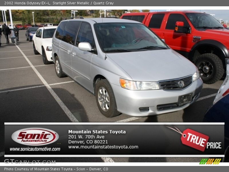 Starlight Silver Metallic / Quartz Gray 2002 Honda Odyssey EX-L