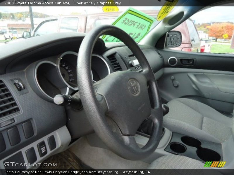 Super White / Graphite Gray 2008 Toyota Tacoma Access Cab 4x4