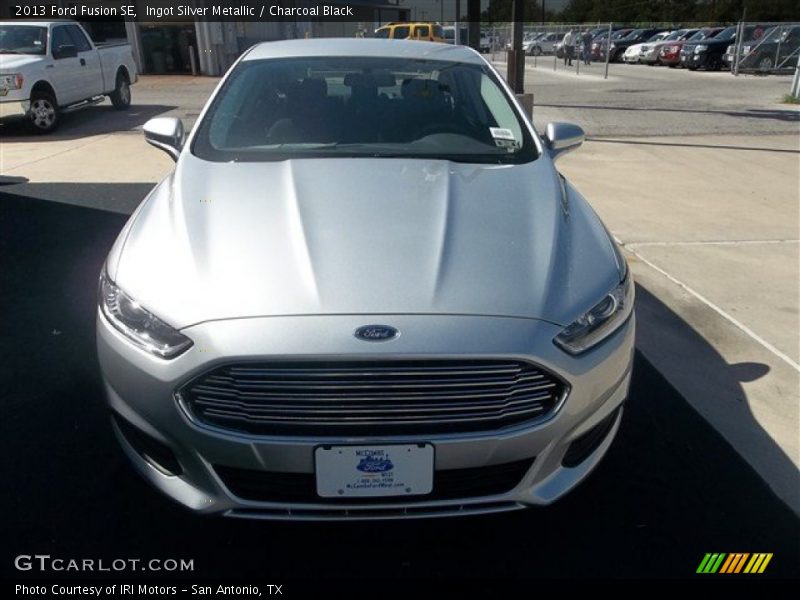 Ingot Silver Metallic / Charcoal Black 2013 Ford Fusion SE